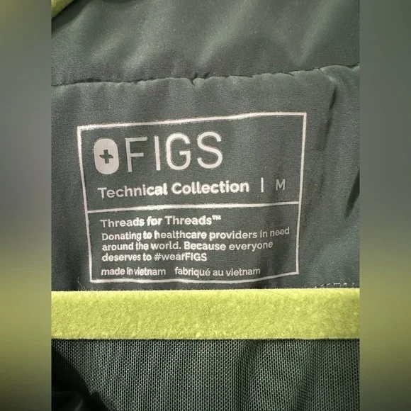 FIGS Men’s On-Shift Extremes Jacket Lightweight Hooded Windbreaker Green Medium - Picture 13 of 16